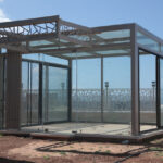 Glass pergola