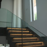 Tempered glass stairs