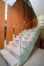 Tempered glass stairs